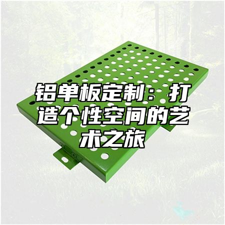 铝单板定制:打造个性空间的艺术之旅